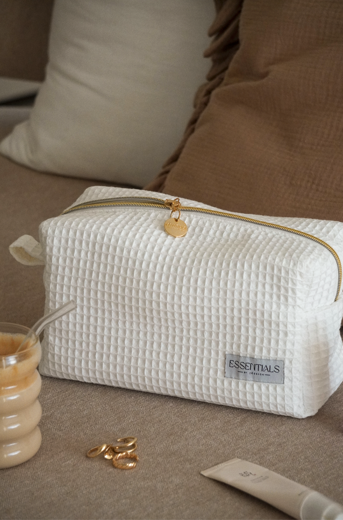 WAFFLE CREAM Medium Bag