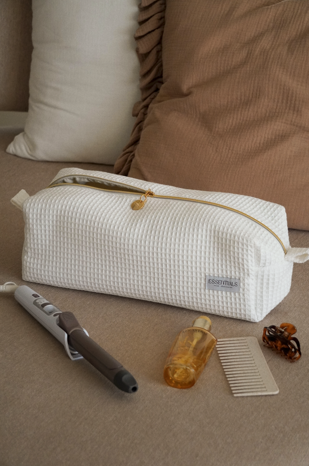 WAFFLE CREAM Hair Tool Bag