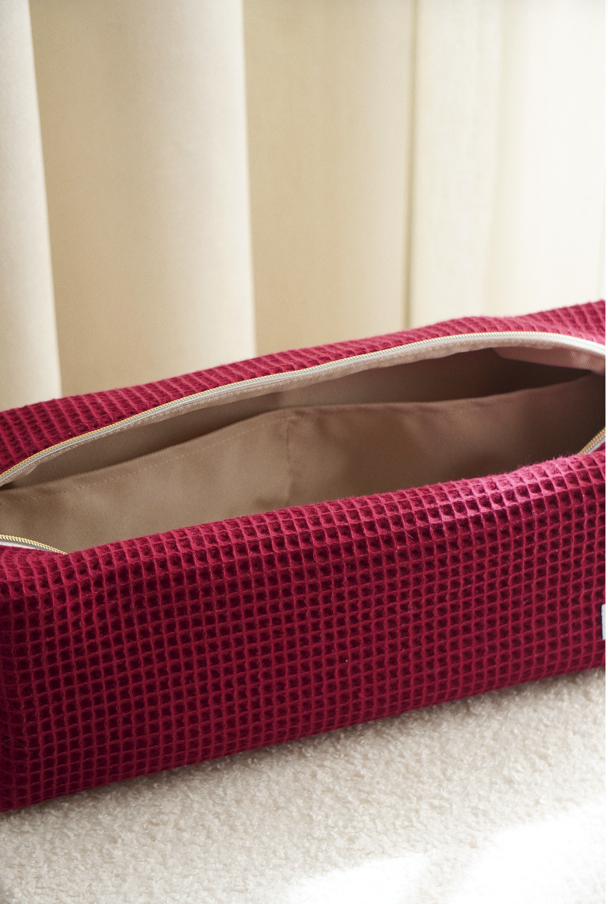 WAFFLE CHERRY Hair Tool Bag
