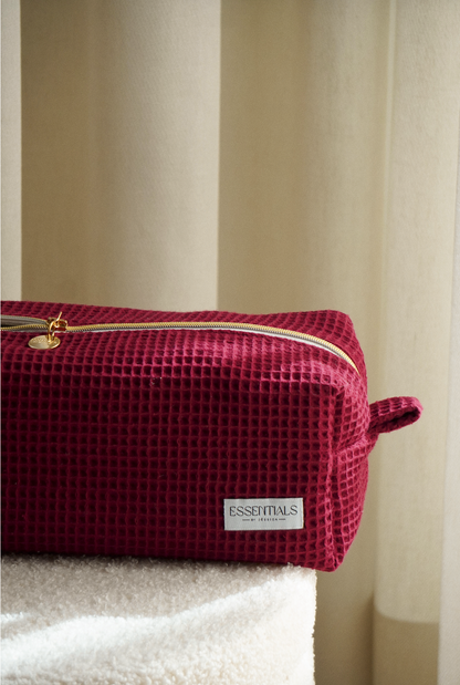 WAFFLE CHERRY Hair Tool Bag