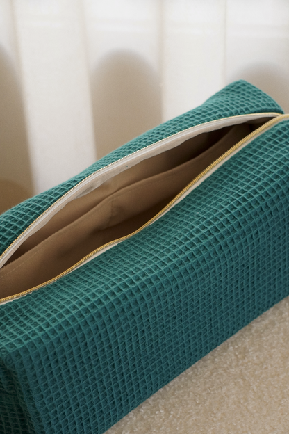 WAFFLE EMERALD Hair Tool Bag