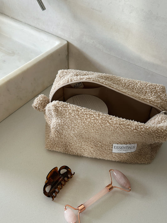 TEDDY Beige Beauty Bag