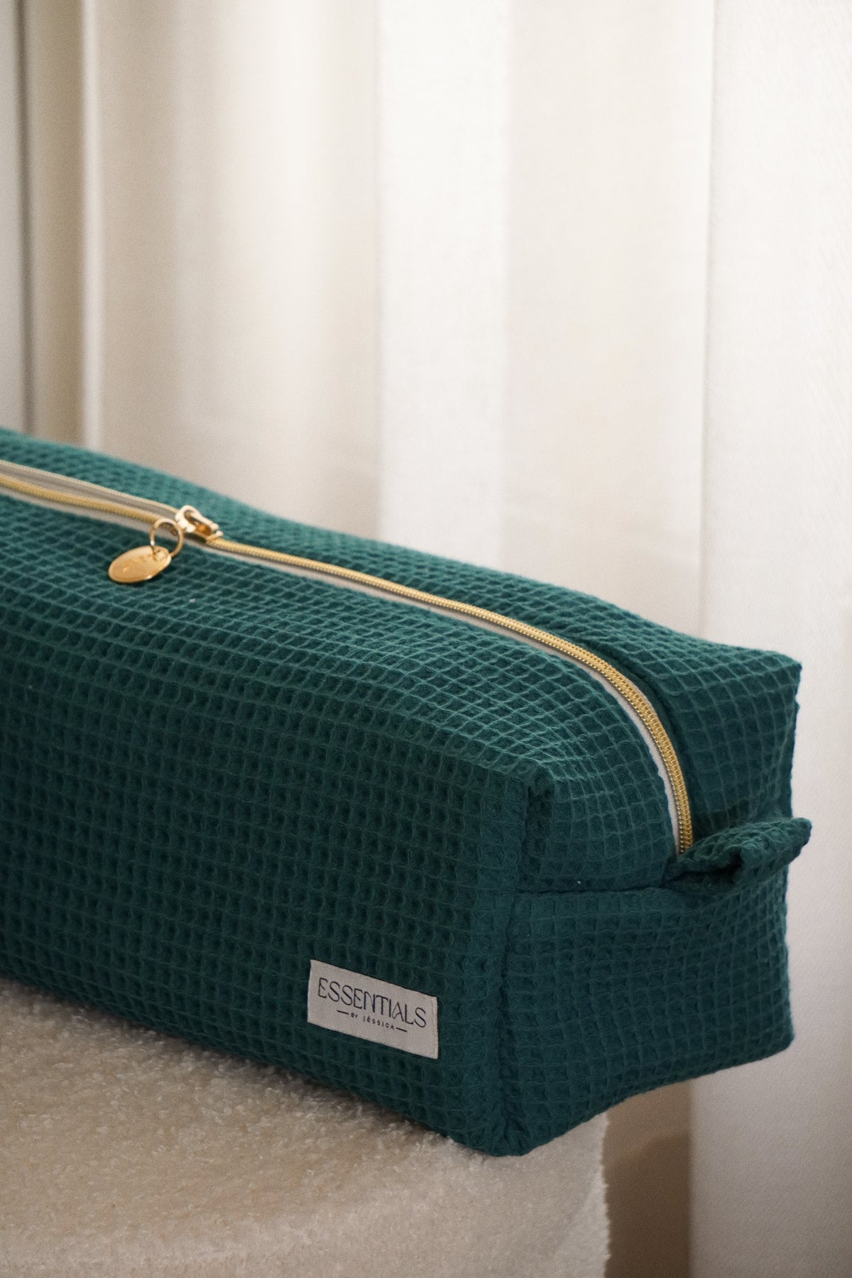 WAFFLE EMERALD Hair Tool Bag